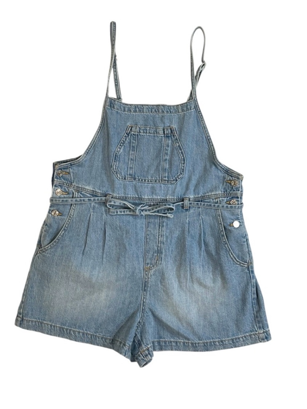 m jeans by Maurice’s Soft Denim Shortalls Size Large Short - Picture 5 of 12